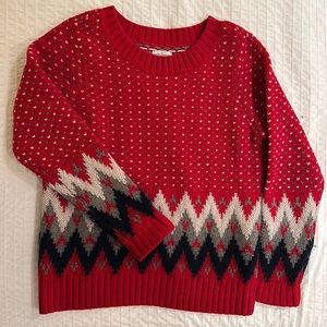 LL Bean Signature Fair Isle Sweater - Medium